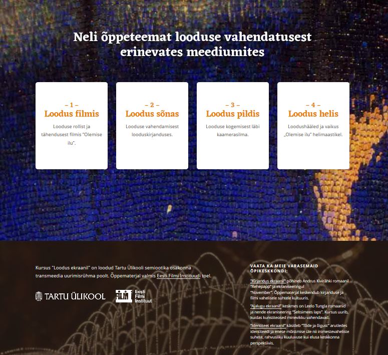 õpikeskkond loodus pildis