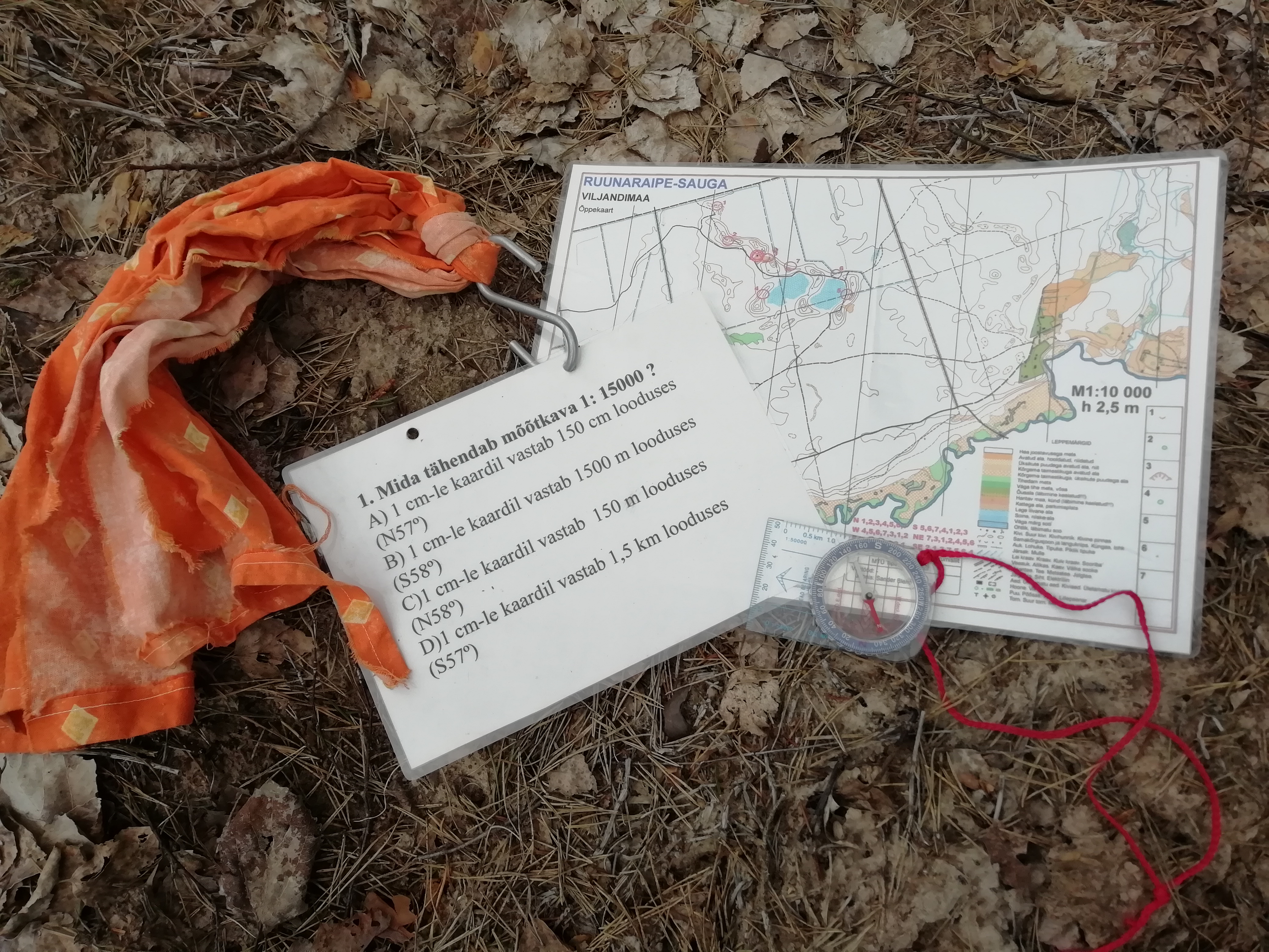 õppeprogramm Orienteerumine Ruunaraipe luidetel