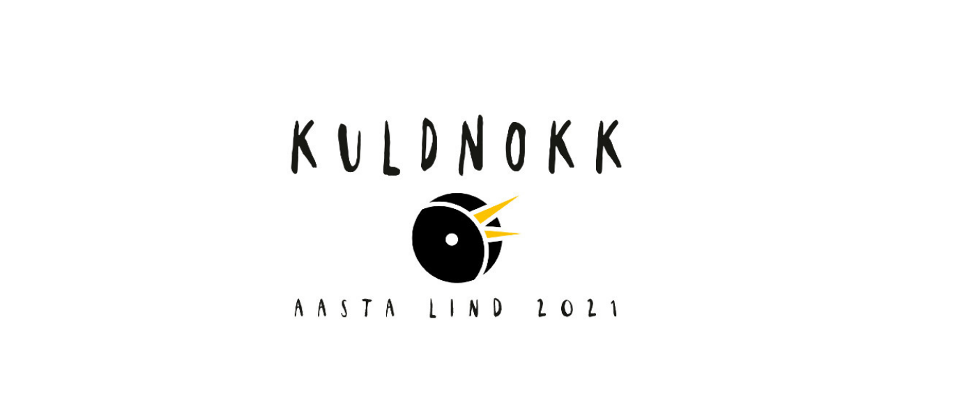 Valgel tautsal tekstid "Kuldnokk" ja "Aasta lind 2021" ning joonistatud logo