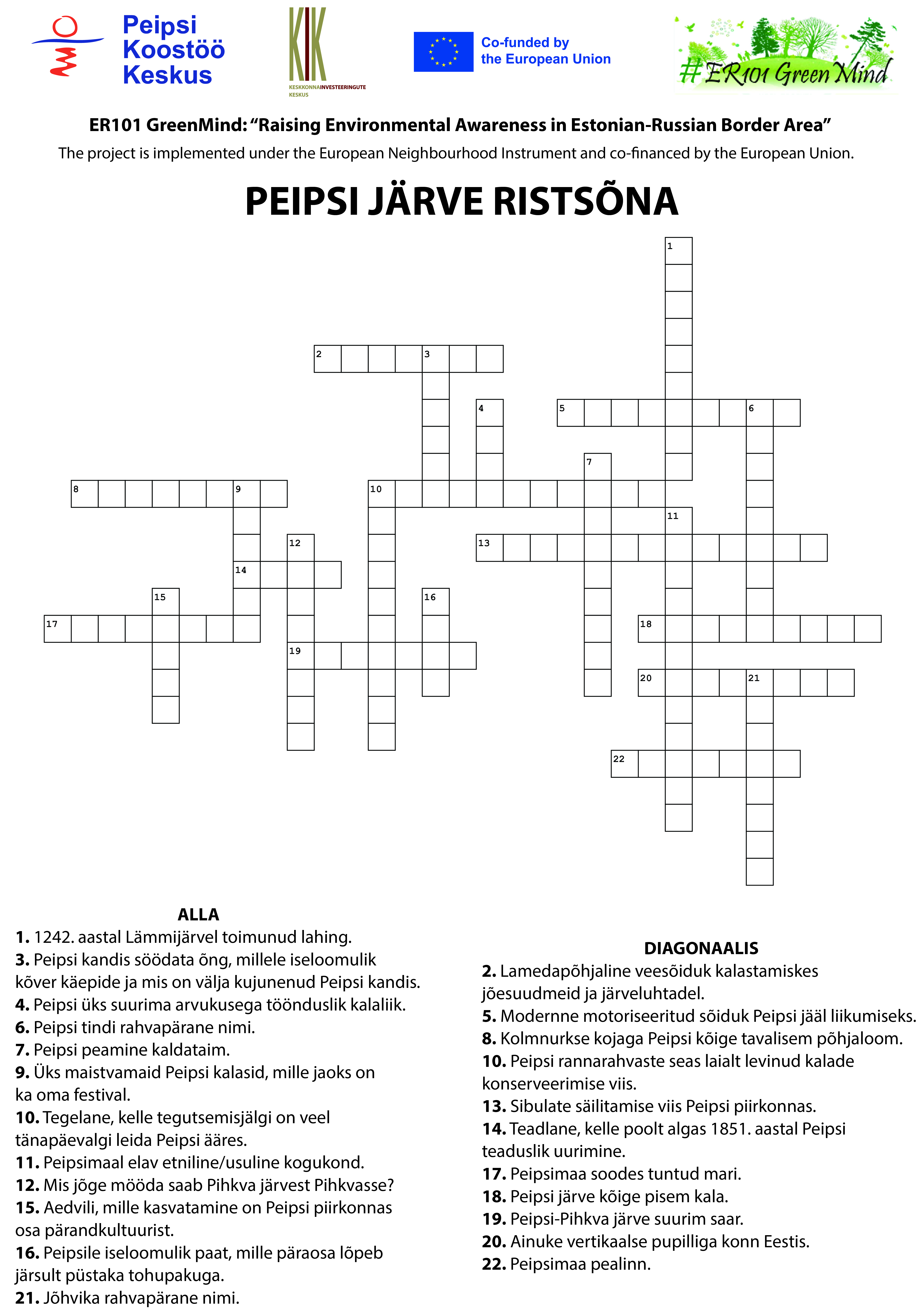 Peipsi järve ristsõna