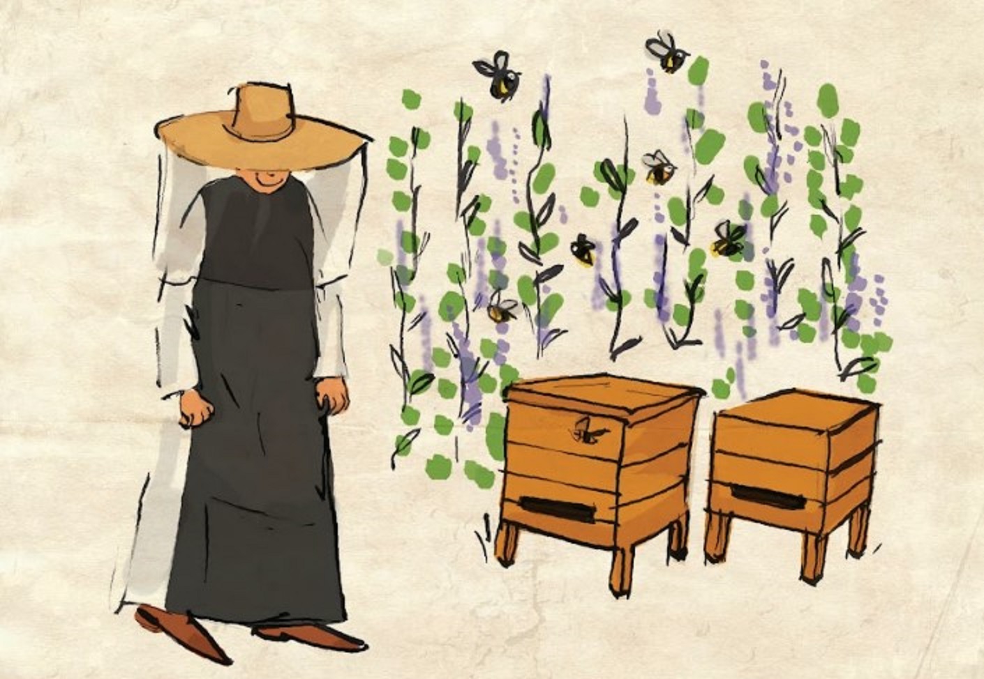 Munk mesinik taustaga