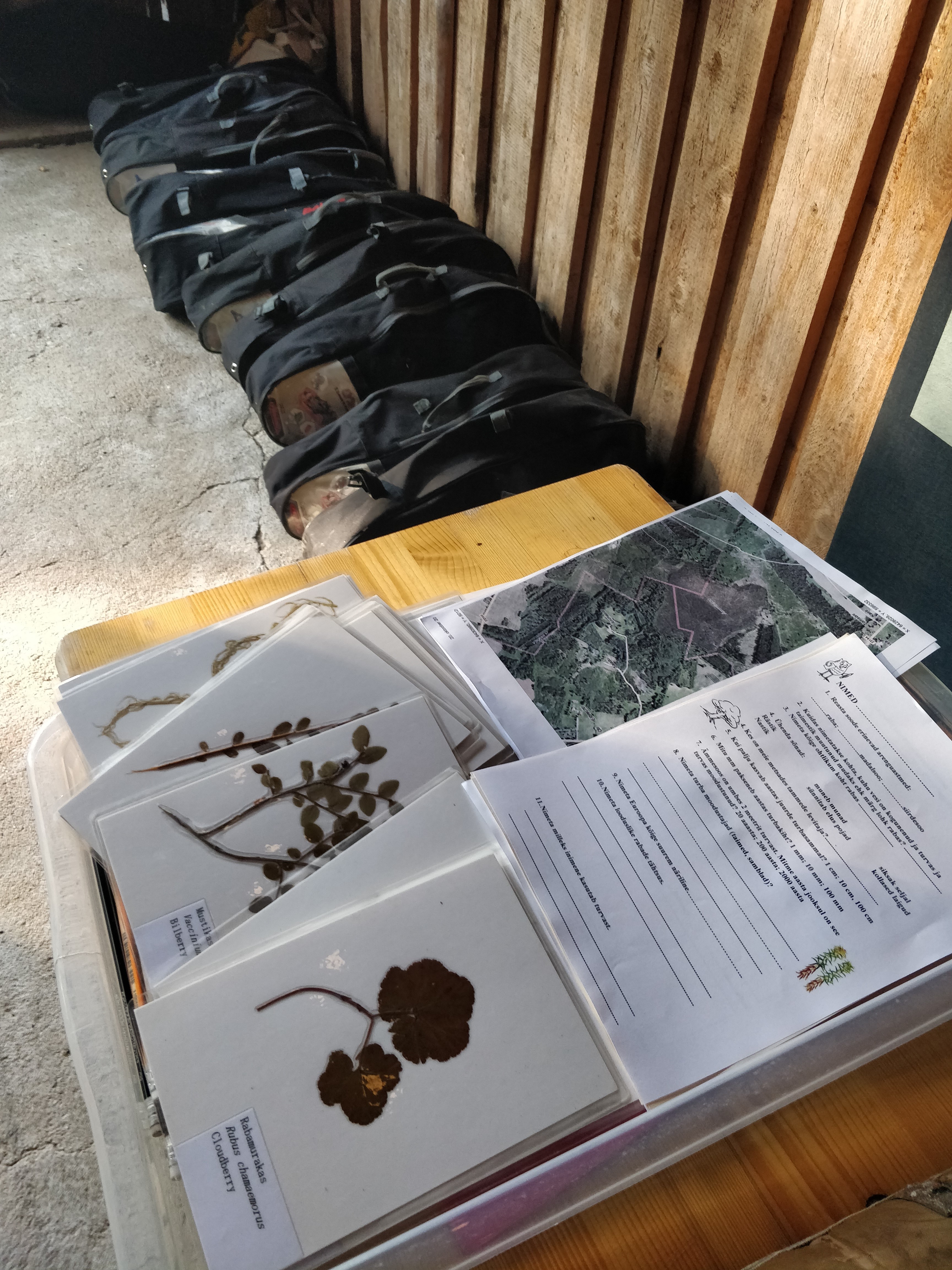 Õppekäiguks valmis: ootavad turbakohver, kaardid, räätsad ja töölehed