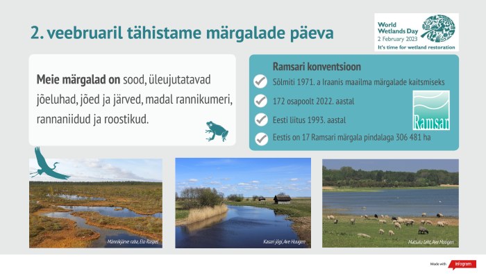 Märgalade päeva plakat 2023