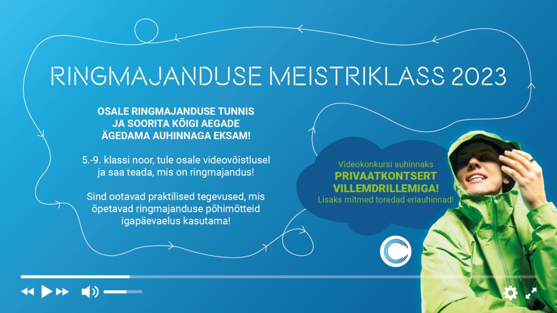 Ringmajanduse meistriklass 2023 konkursi plakat