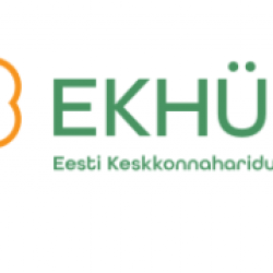 Eesti keskkonnahariduse ühing logo oranži muraka piirjoontega